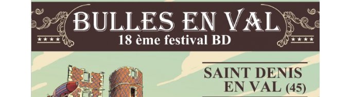 Bandeau de l'évènement 18ème festival BD Bulles en Val