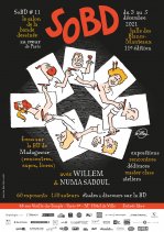 Affiche de l'évènement SoBD 2021, le salon de la BD au cœur de Paris