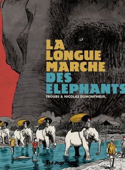Couverture de La longue marche des éléphants