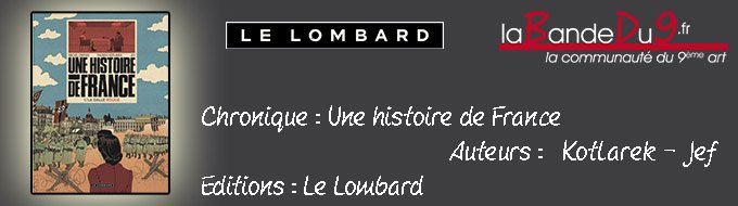 UNE HISTOIRE DE FRANCE