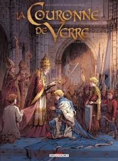 Couverture de La couronne de verre Tome1 Plus peine que gloire