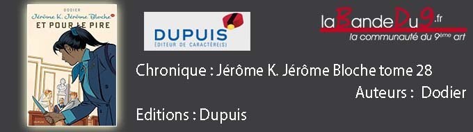 Jérôme K Jérôme Bloche T28