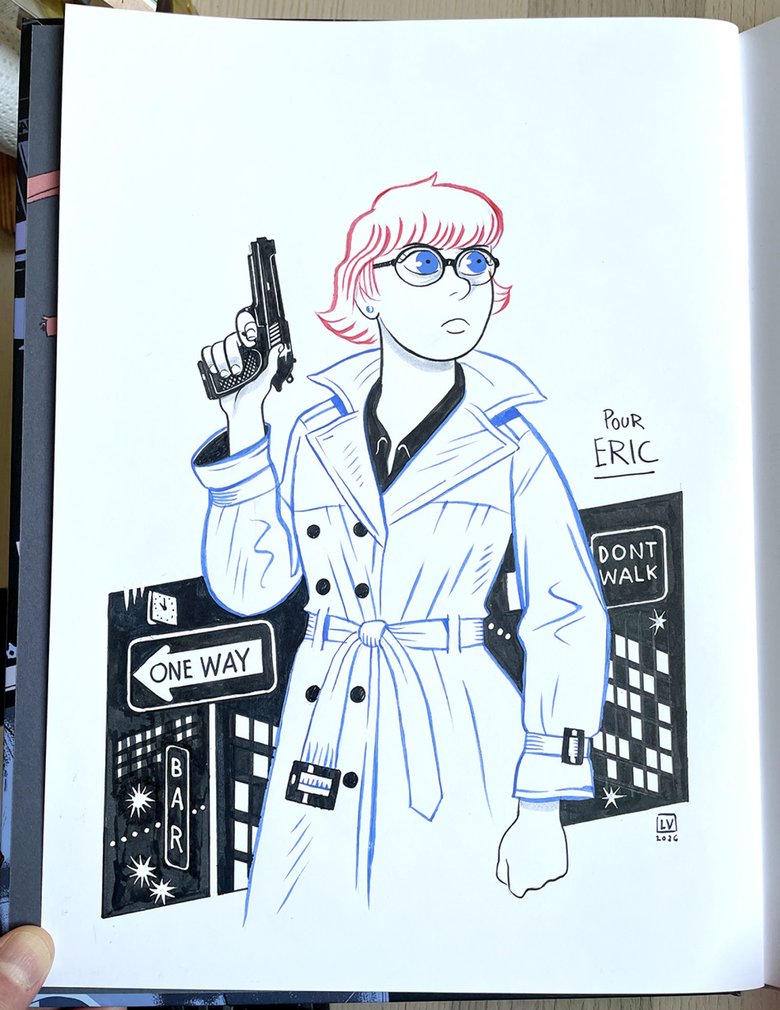 Dédicace American Parano Tome 3 - avec décor