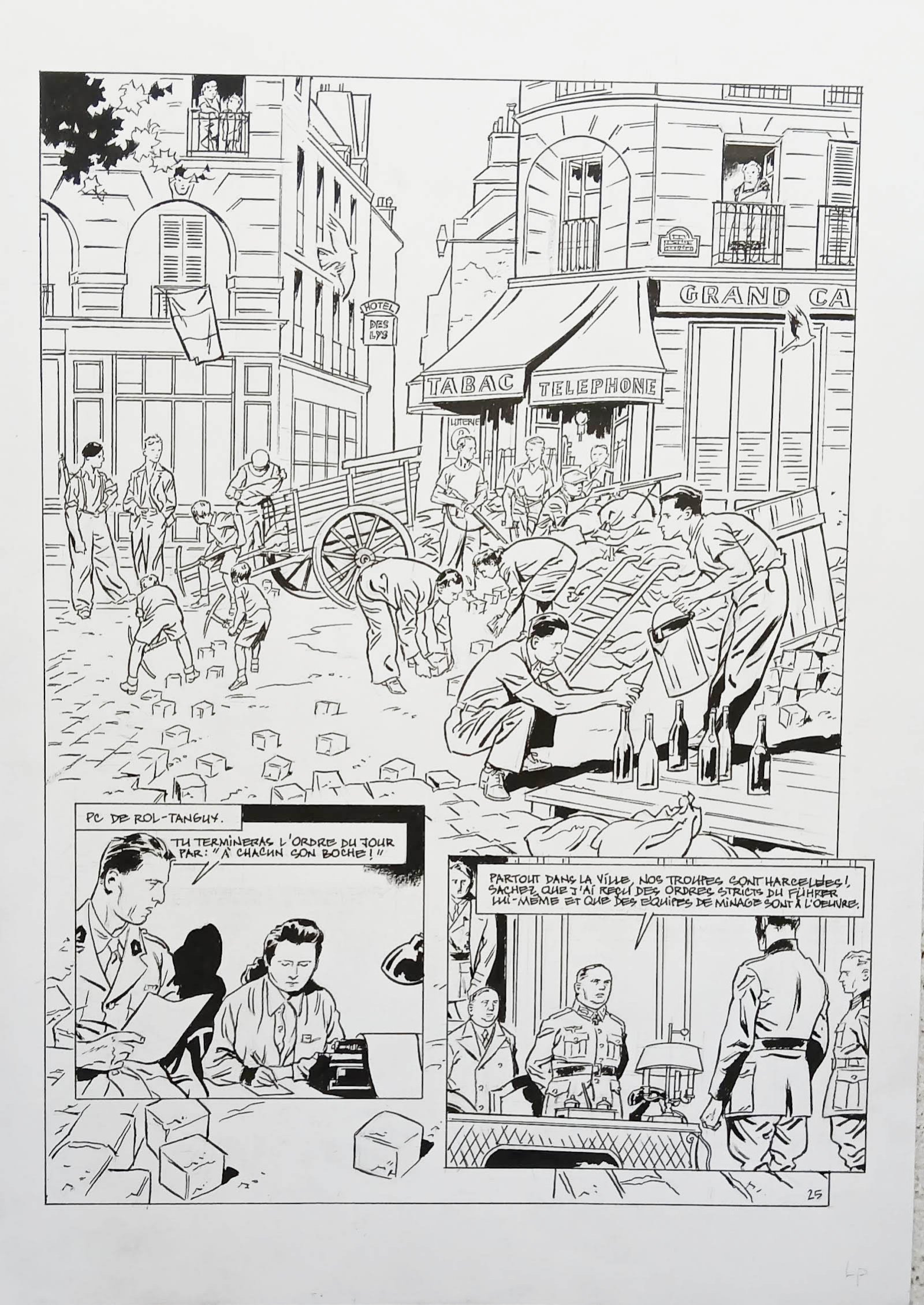 Parisiens et barricade , Rol-Tanguy, Von Choltitz