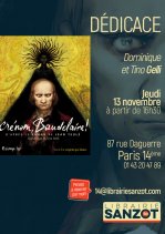 Affiche de l'évènement Dédicace Crénom Baudelaire !