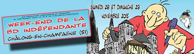 Bandeau de l'évènement Week-end de la BD indépendante de Châlons-en-Champagne (Marne)