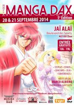 Affiche de l'évènement Manga Dax 2014 -  5ème édition