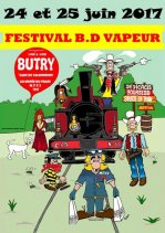 Affiche de l'évènement FESTIVAL BD VAPEUR au musée du train de BUTRY
