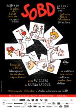 Affiche de l'évènement SoBD 2020, le salon de la BD au cœur de Paris