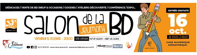 Bandeau de l'évènement Salon de la BD de Jeumont