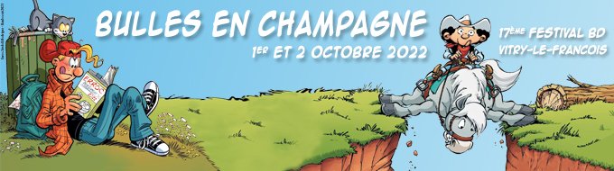 Bandeau de l'évènement Festival BD Bulles en Champagne