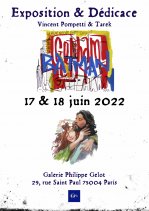 Affiche de l'évènement Exposition & Dédicace à la galerie Philippe Gelot
