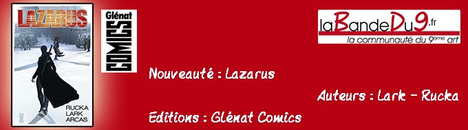 Bandeau de la nouveauté Lazarus tome 3 - Conclave