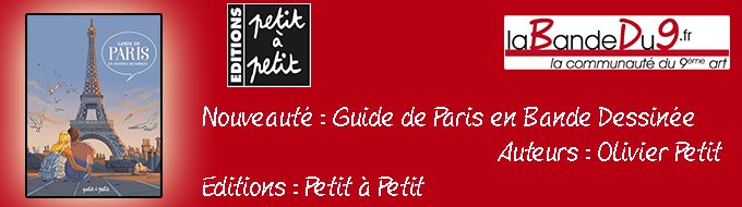 Bandeau de la nouveauté Guide de Paris en BD